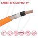 Кабель FABER EFK SC 9YC11Y-O 01X70 0.6/1кВ cUL чорний/помаранчевий
