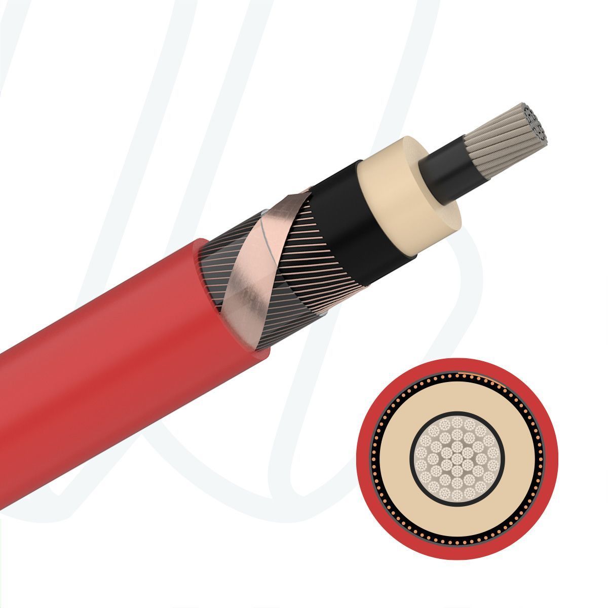 Кабель BiTflex DC (N)TMCGCWOEU 01X95/16 6/10 кВ UL червоний