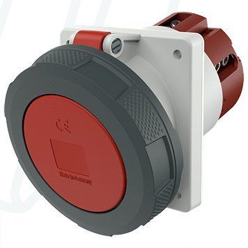 Розетка панельна 125A 5п 6г 400В, IP67 (нахил 15&deg;), 125 A, 5, 400 В, 6г