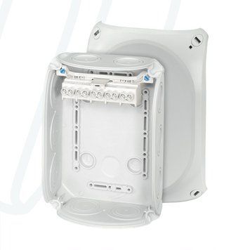 Розподільна коробка DK 1006 GZ з клемою Cu 3~ 1.5-6 мм2 IP66 180x130x77 сіра RAL 7035