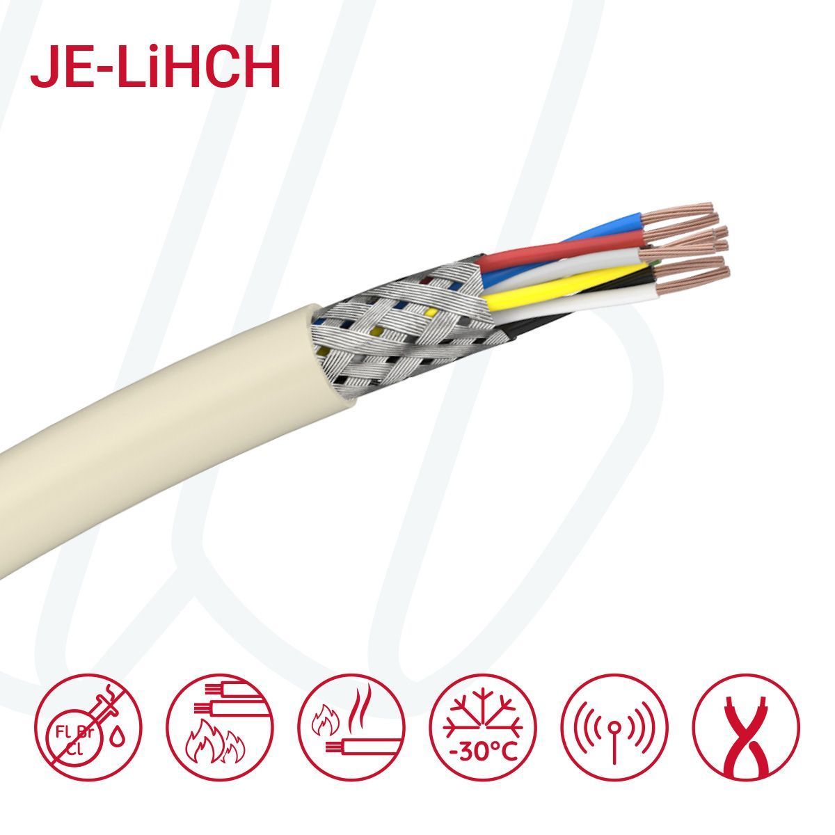Кабель JE-LiHCH 32X2X0.5 Bd Si сірий