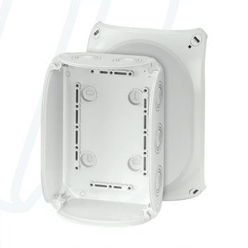 Розподільна коробка KF1000G 180x130x77 мм, IP66/67, без клемника, сіра RAL 7035 | HENSEL
