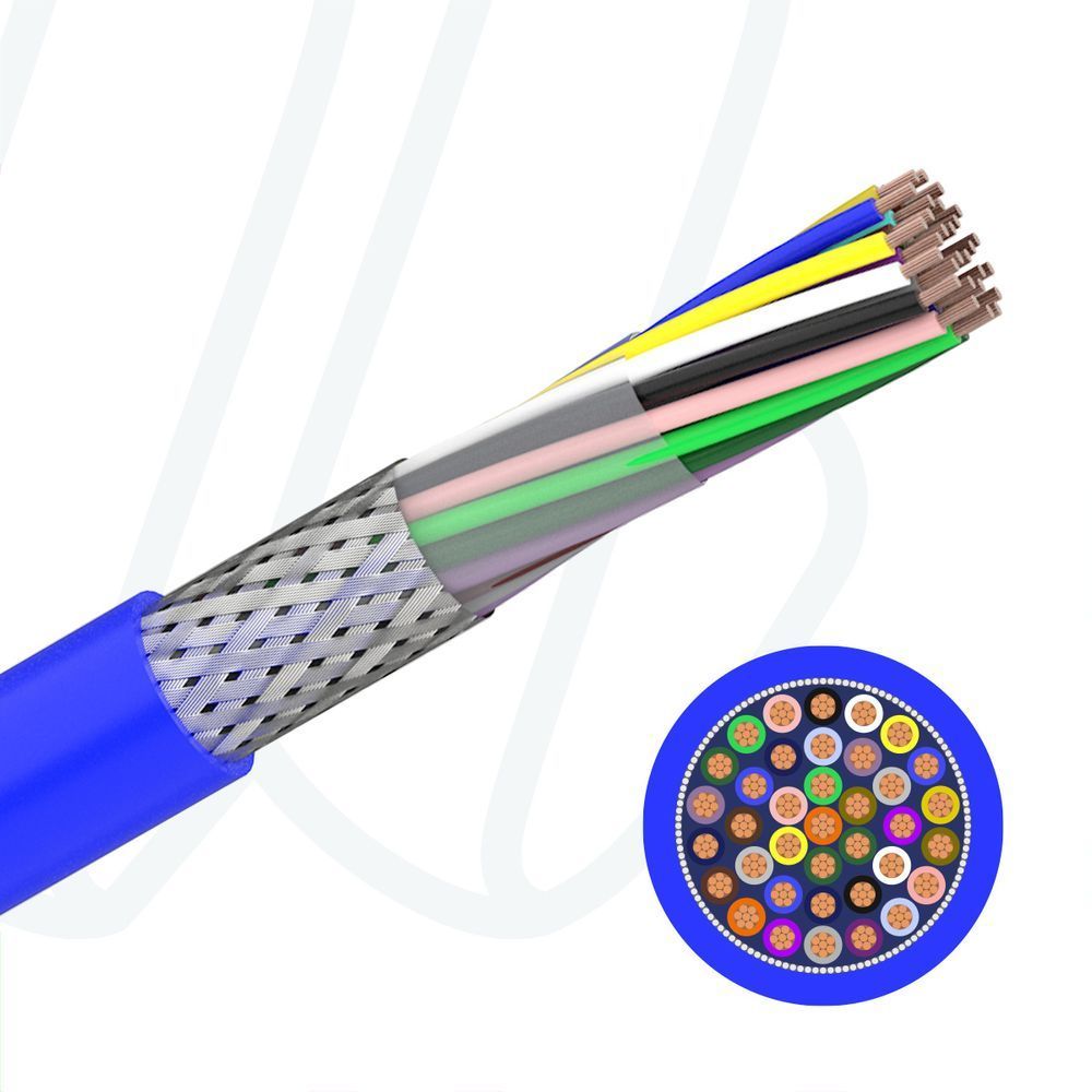 Кабель LiYCY/EB-OZ 16X2X0,75 синій RAL 5015