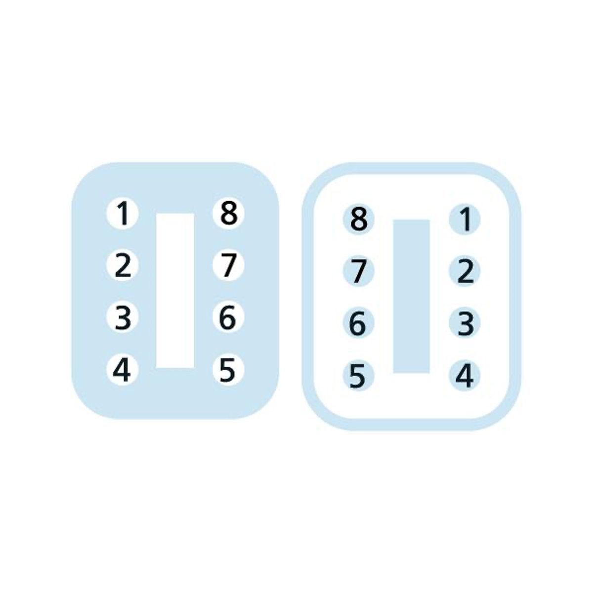 Кабель MA-ET06-6S-2-MA-ET04-8P/S370 ET, гніздо пряме, 8п, штекер прямий, 8п, PUR, 2м, чорний | ESCHA