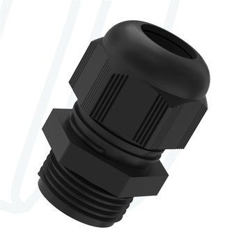 Кабельний ввід PG21 / 13-18мм / TL=11мм / чорний RAL 9005, PG, PG21, 13,0 - 18,0 мм, 11 мм