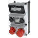 Модуль AMAXX 390x225 мм з роз'ємами 1xCEE16А5п 1xCEE32А5п 2xSchuko 1xRCD 40А 4п 0,03А 1xMCB32А3п/C 1xMCB16А3п/C 2xMCB16А1п/C IP44 сріблястий, 2, 1, 1, є, 40A 4p IFN=0.03 A, 2, 1, 1, 1, 390x225