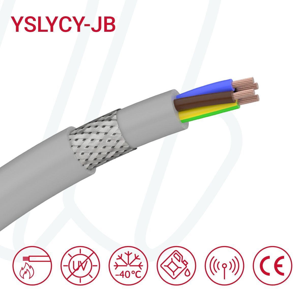 Кабель YSLYCY-JB 4G16 сірий