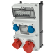 Модуль AMAXX 390x225 мм з роз'ємами 1xCEE16А5п 1xCEE32А5п 2xSchuko 1xRCD 40А 4п 0,03А 1xMCB32А3п/C 1xMCB16А3п/C 2xMCB16А1п/C IP44, 2, 1, 1, є, 40A 4p IFN=0.03 A, 2, 1, 1, 1, 390x225