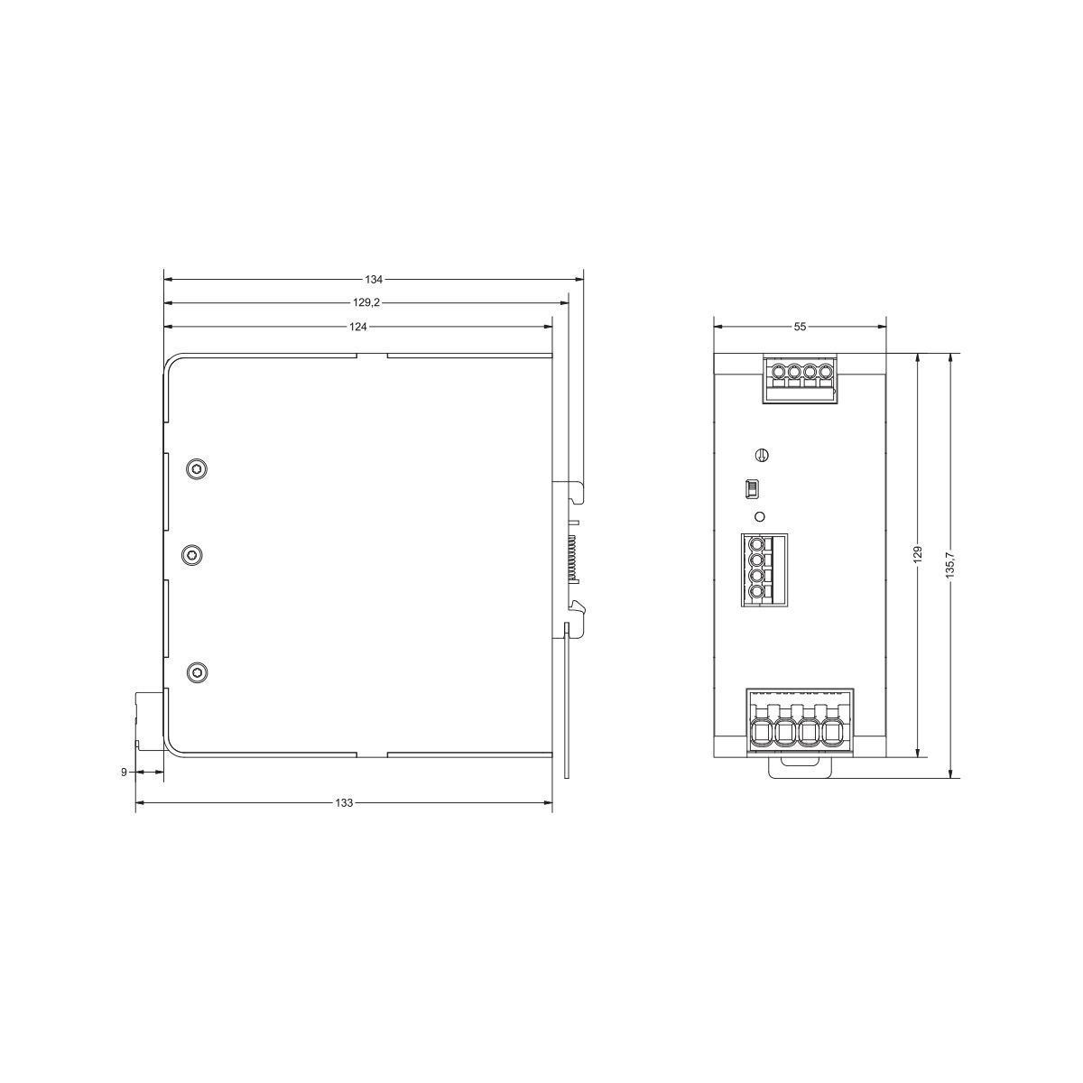 Джерело живлення LUTZE CPSB3-240-24 3 фази, регульоване, 240 Вт