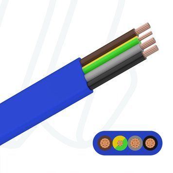 Кабель DRINCABLE 800 FL 3G4+1X2,5 синій