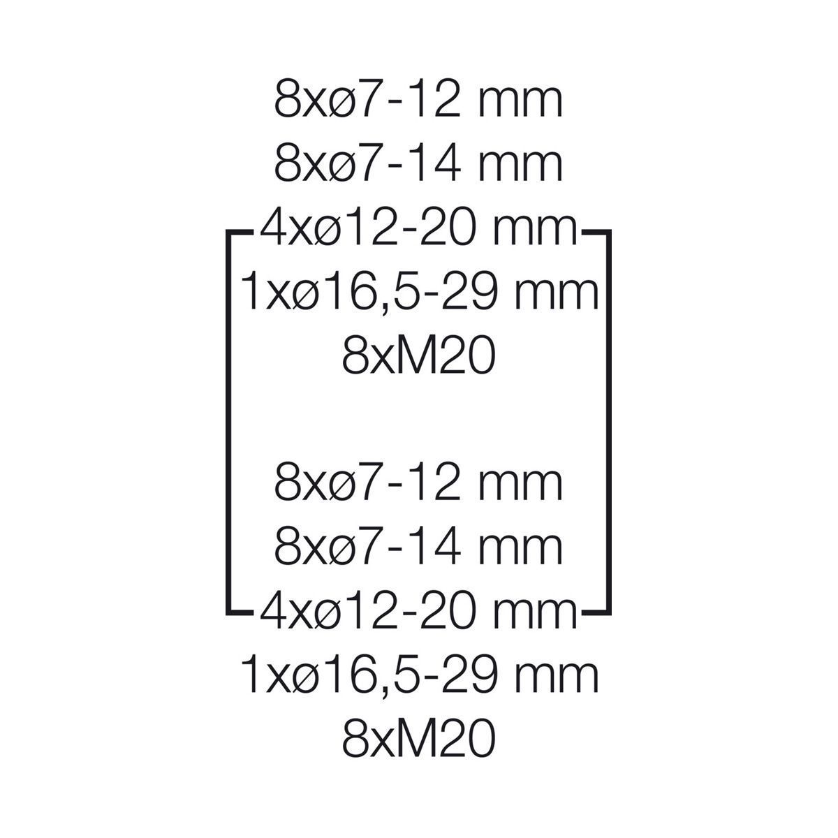 Розподільний щит KV 9354 з клемниками, 3х18 модулів, IP65 | HENSEL