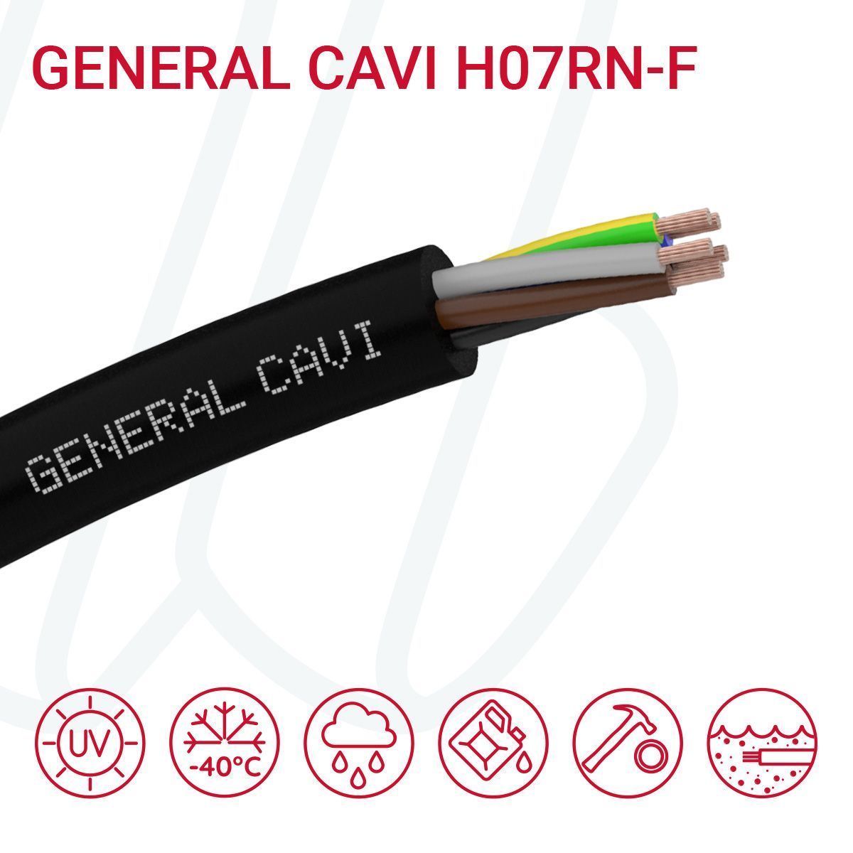 Кабель GENERAL CAVI H07RN-F 1X10 чорний