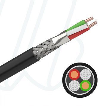 Кабель PROFIBUS STATIC PE 02YS(St)C2Y 1X2X0,64 (AWG22/1) чорний