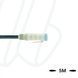 Кабель MA-ET06-2SGP1-5/S370 ET, гніздо пряме, 2п, корпус захвату з різьбленням, зі схемою захисту, LED, PUR, 5м, чорний | ESCHA