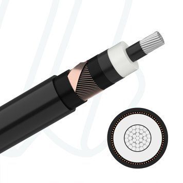 Кабель NA2XS(F)2Y 1X300/25 12/20 кВ чорний