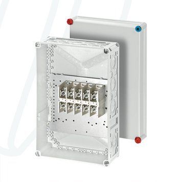 Розподільна коробка K2405 300x450x170 мм, IP65, з клемником 5х150 мм&sup2;, світло-сіра RAL 7035 | HENSEL