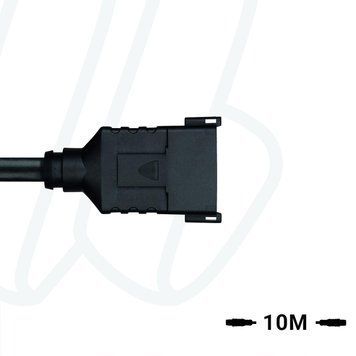 Кабель MA-ET04-12P-10/S370 ET, штекер прямий, 12п, PUR, 10м, чорний | ESCHA