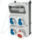 Модуль AMAXX 390x225 мм з роз'ємами 1xCEE16А5п 3xSchuko 1xRCD 40А 5п 0.03А 1xMCB16А3п/C 3xMCB16А3п/C 2xMCB16А1п/C IP67, 3, 1, є, 40A 4p IFN=0.03 A, 3, 1, 1, 390x225