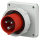 Штекер панельний 32A 4п 6г 400В, IP67, 32 A, 4, 400 В, 6г