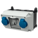 Модуль AMAXX 130x225 мм з роз'ємами 2xSchuko 1xRCD 25А 2п 0,03А IP44, 2, є, 25A 2p IFN=0.03 A, 1, 130x225