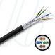 Кабель VOKA ETH 1000 FLEX S/FTP 4X2XAWG26/7 PUR чорний