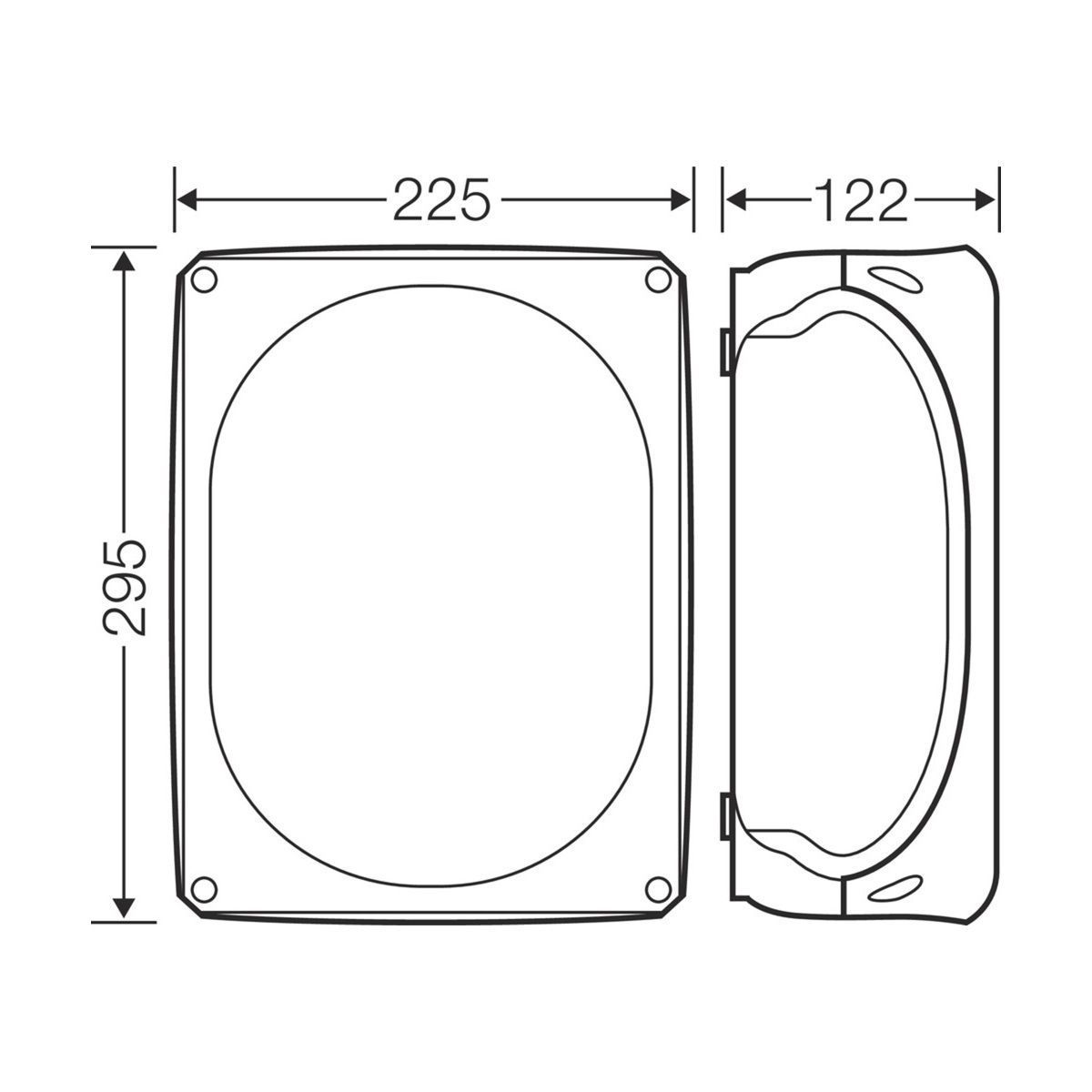 Розподільна коробка DK3500G 295x225x122 мм, IP55/66, без клемника, світло-сіра RAL 7035 | HENSEL