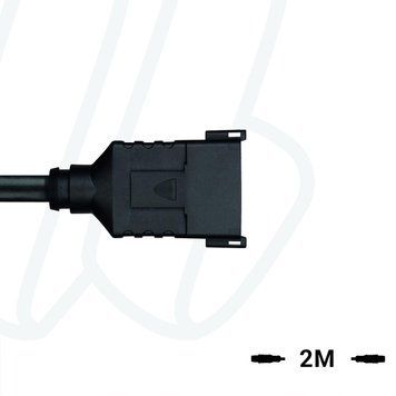 Кабель MA-ET04-12P-2/S370 ET, штекер прямий, 12п, PUR, 2м, чорний | ESCHA