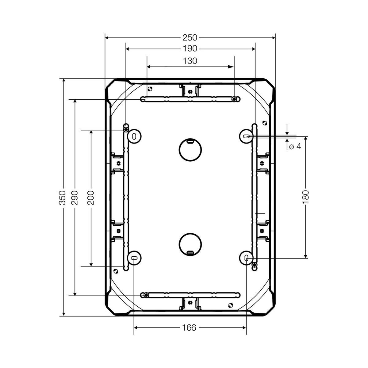 Розподільна коробка DK5000G 355x255x122 мм, IP55/66, без клемника, світло-сіра RAL 7035 | HENSEL