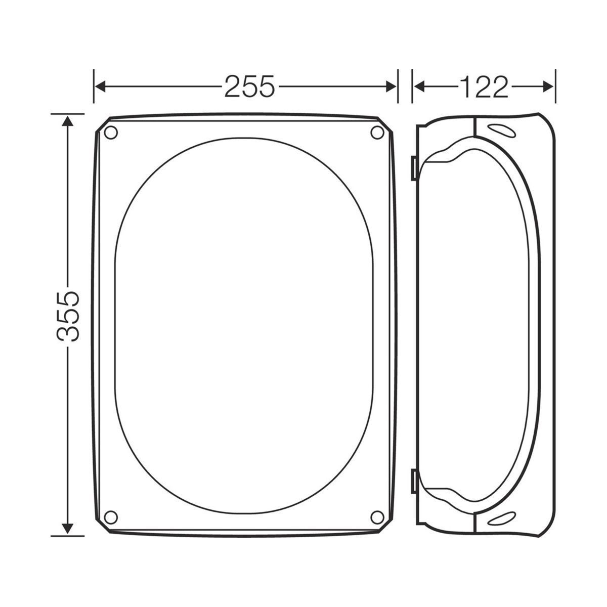 Розподільна коробка DK5000G 355x255x122 мм, IP55/66, без клемника, світло-сіра RAL 7035 | HENSEL