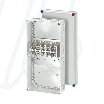 Розподільна коробка K2405 300x600x170 мм, IP65, з клемником 5х240 мм&sup2;, світло-сіра RAL 7035 | HENSEL