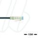 Кабель MA-ET06-2SP1-10/S370 ET, гніздо пряме, 2п, зі схемою захисту, LED, PUR, 10м, чорний | ESCHA
