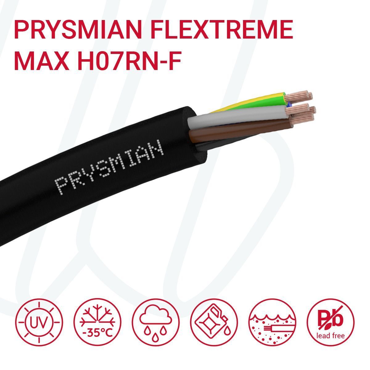 Кабель PRYSMIAN H07RN-F FLEXTREME MAX 4G4 чорний