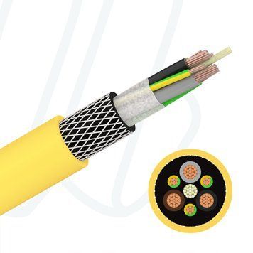 Кабель PRYSMIAN CORDAFLEX (SMK) (N)SHTOEU-J 12x2.5 жовтий