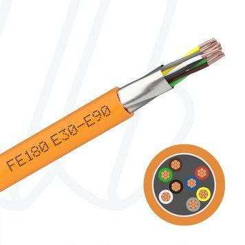 Кабель JE-H(St)H BD E30/E90 2X2X0,8 помаранчевий