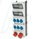 Модуль AMAXX 650x225 мм з роз'ємами 1xCEE16А5п 1xCEE32А5п 6xSchuko 1xRCD 63А 4п 0.03А 1xMCB32А3п/C 1xMCB16А3п/C 6xMCB16А1п/C IP44, 6, 1, 1, є, 63A 4p IFN=0.03A, 6, 1, 1, 1, 650x225
