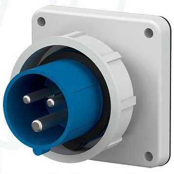 Штекер панельний 32A 3п 6г 230В, IP67, 32 A, 3, 230 В, 6г