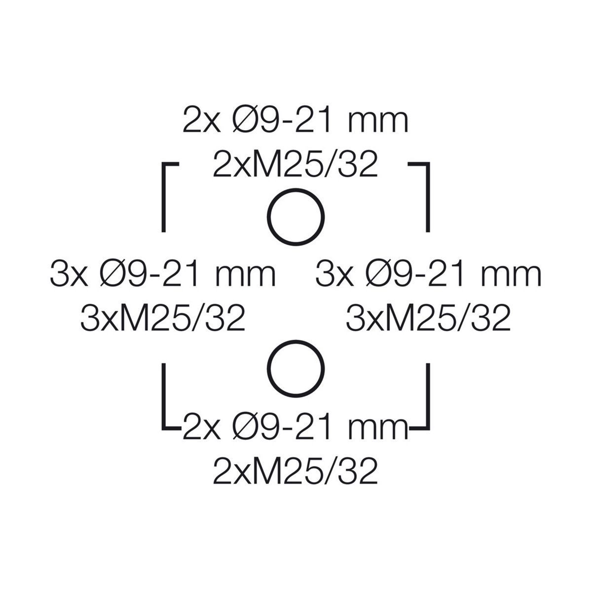 Розподільна коробка DK 1010 B з клемою Cu 3~ 1.5-6 мм2 IP66 180x130x77 чорна RAL 9011