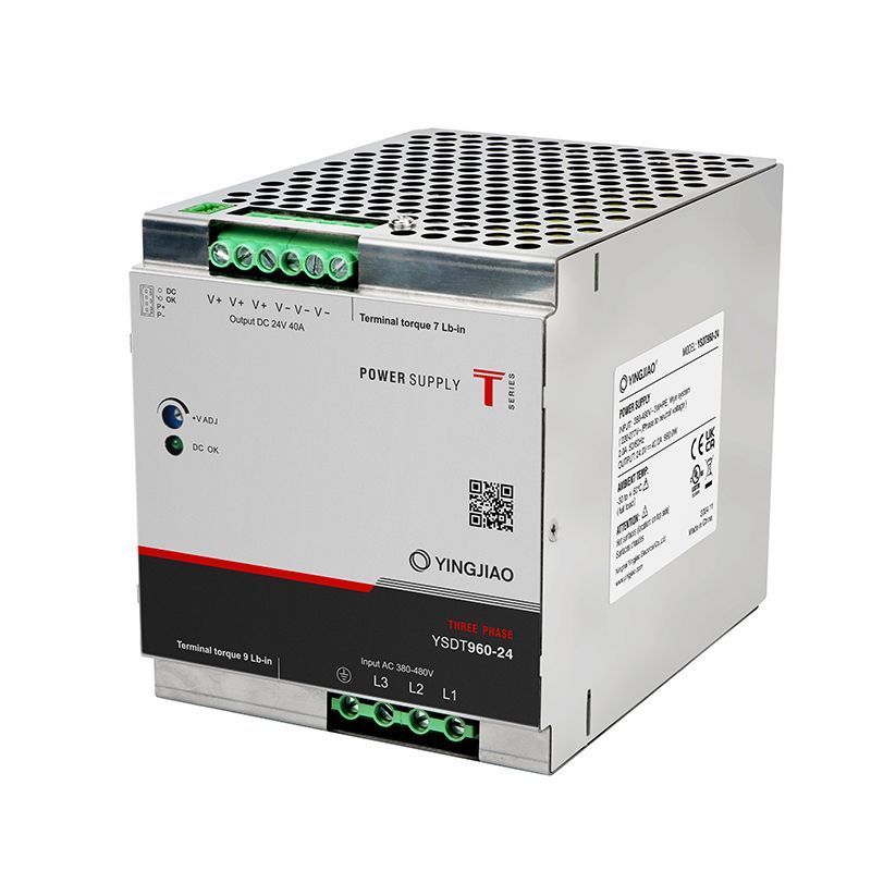 Блок живлення YSDT на DIN рейку / Uвх=340-550VAC / Uвих=24V / 960W