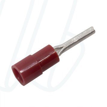 KA1519SRK Штирьовий ізольований наконечник 0,5-1,5 мм&sup2; / червоний