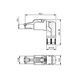 Роз'єм PROFINET для монтажу RJ45 кутовий, штекер, 4п, AWG24-22/1, AWG24-22/7, AWG24-22/19, металевий корпус з каб. вводом