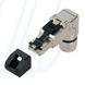 Роз'єм PROFINET для монтажу RJ45 кутовий, штекер, 4п, AWG24-22/1, AWG24-22/7, AWG24-22/19, металевий корпус з каб. вводом