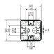 Розподільна коробка KF0200G 93x93x62 мм, IP66/67, без клемника, світло-сіра RAL 7035 | HENSEL