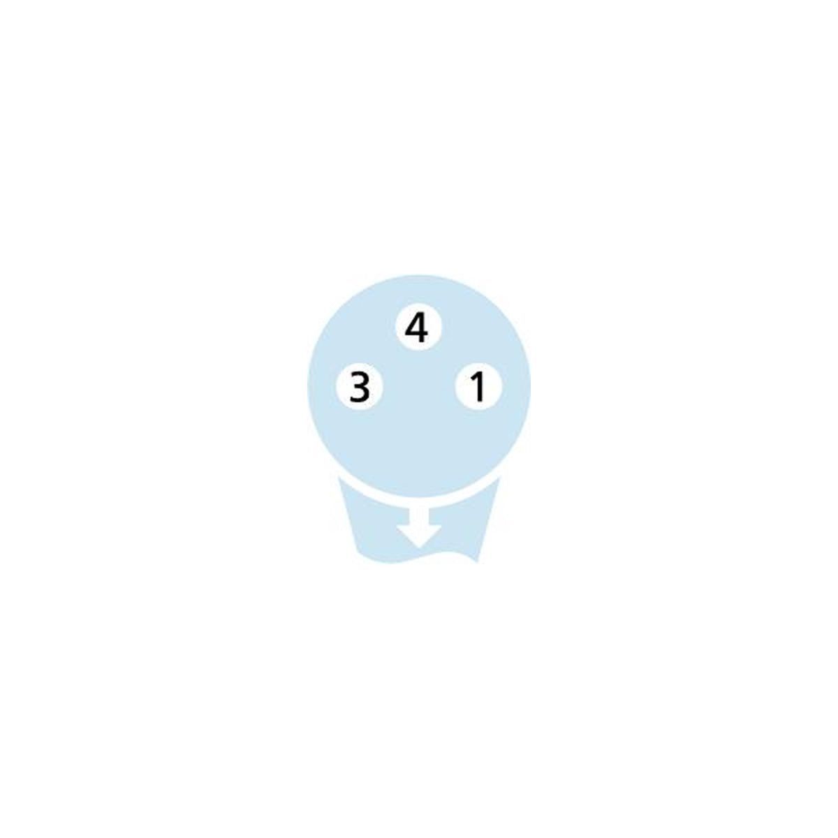 Кабель AL-SWKP3P2-5/P00, з роз'ємом M8, гніздо кутове, 3п, з LED, ПВХ, 5м, сірий | ESCHA