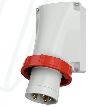 Штекер настінний 32A 5п 6г 400В, IP67, 32 A, 5, 400 В, 6г