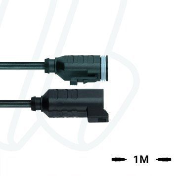 Кабель MA-ET06-3S-1-MA-ET06-3S/S370 ET, гніздо пряме, 3п, штекер прямий, 3п, PUR, 1м, чорний | ESCHA