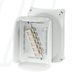 Розподільна коробка KF1610G 210x155x92 мм, IP66/67, з клемником 5х10 мм&sup2;, світло-сіра RAL 7035 | HENSEL