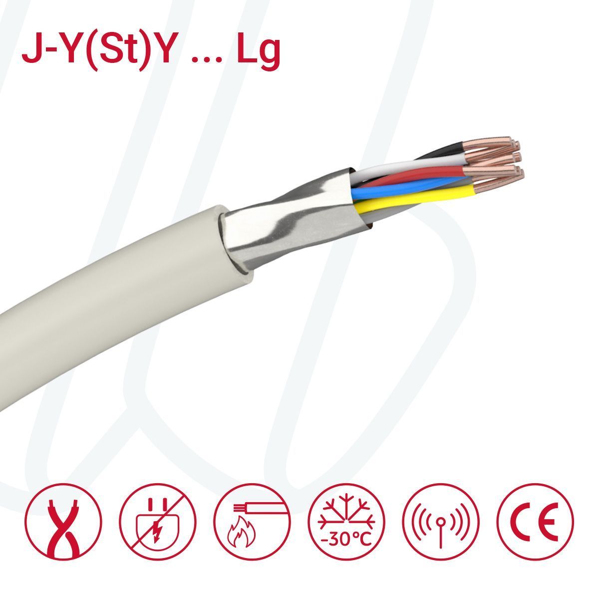 Кабель J-Y(St)Y&hellip;LG 16x2x0,6 (0,28 мм&sup2;) сірий