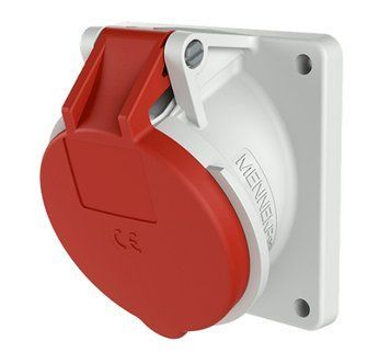 Розетка панельна 16A 4п 6г 400В, IP44 (нахил 20&deg;), 16 A, 4, 400 В, 6г