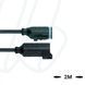 Кабель MA-ET06-3S-2-MA-ET06-3S/S370 ET, гніздо пряме, 3п, штекер прямий, 3п, PUR, 2м, чорний | ESCHA