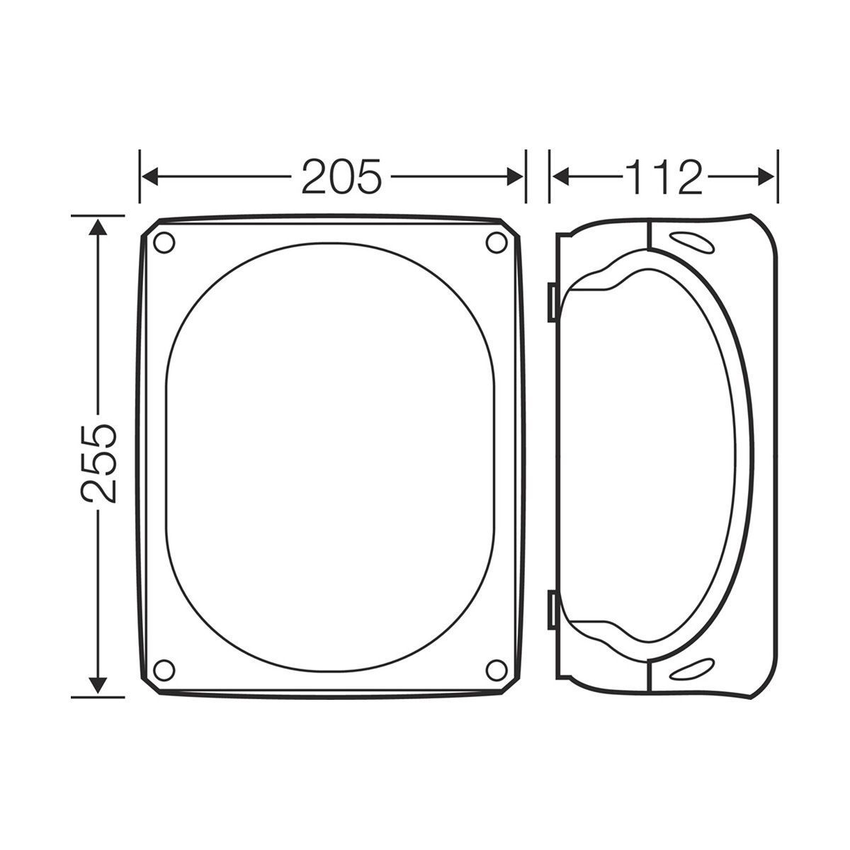Розподільна коробка KF2525G 255x205x112 мм, IP66/67, з клемником 5х25 мм&sup2;, світло-сіра RAL 7035 | HENSEL